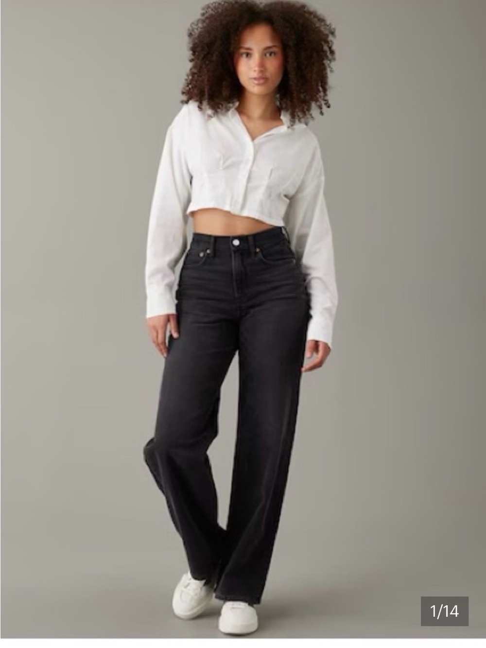 American Eagle Outfitters Black Straight Jeans